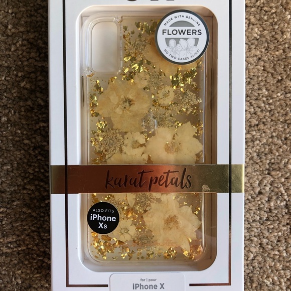 Case-mate iPhone Xs or X Pressed Flower Phone Case - Picture 1 of 4